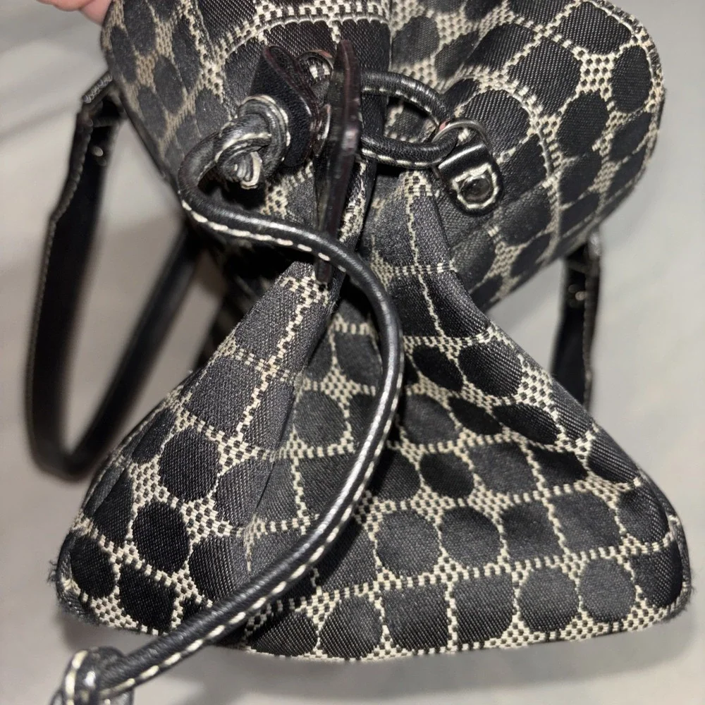 Kate Spade Classic Noel Print Black Satchel‎  Shoulder Bag